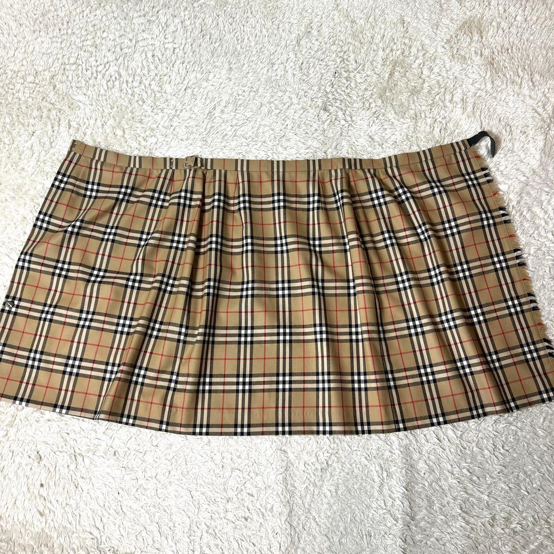 【極美品】BURBERRYS ノバチェック巻きスカート革ベルト サイズ38 M