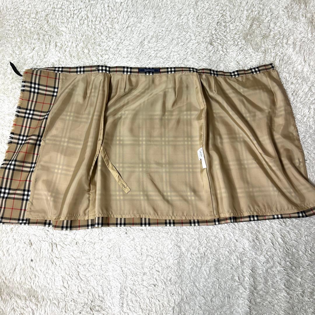 【極美品】BURBERRYS ノバチェック巻きスカート革ベルト サイズ38 M