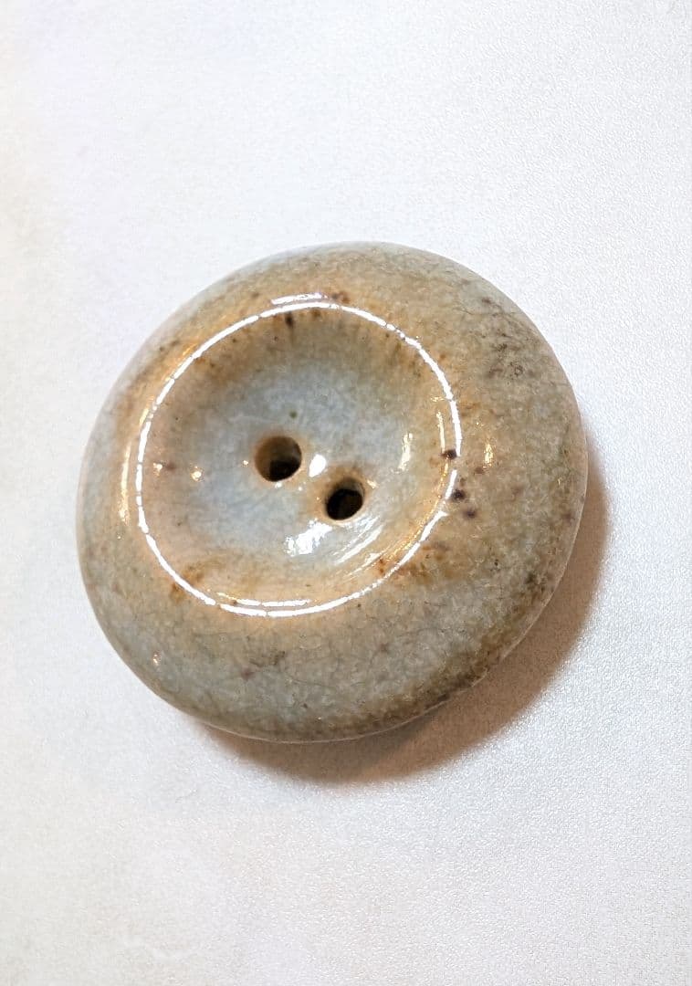 No.0320 ルーシー·リー 陶器ボタンA 4 Lucie Rie （ルーシー・リー