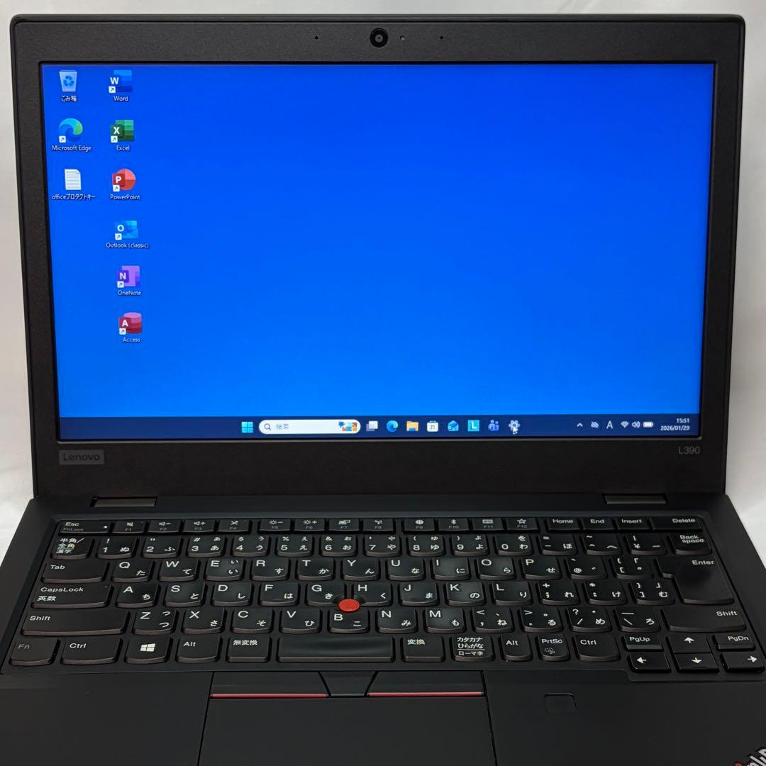 準美品 ThinkPad L390 Core i5 8GB 256GB オフィス - メルカリ
