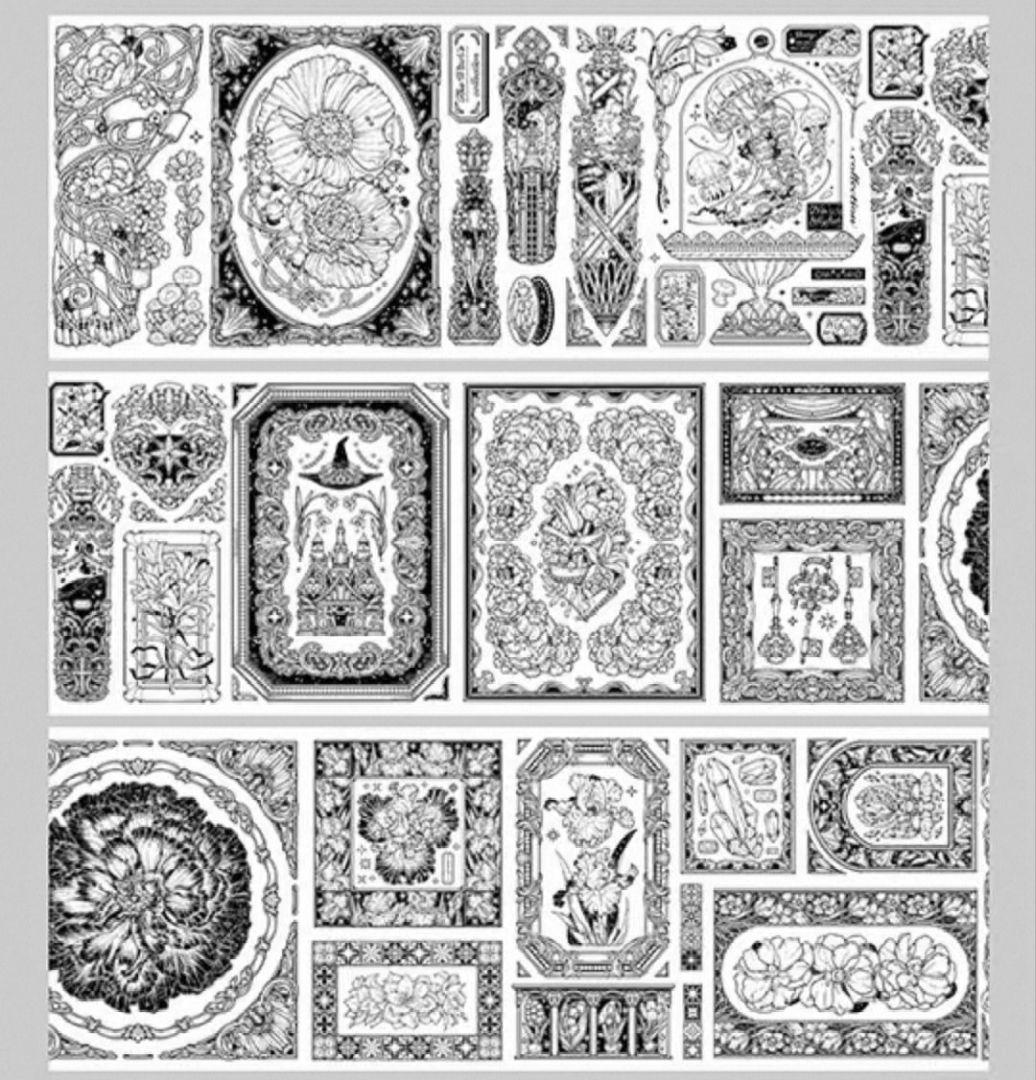 切売 1411☆ 海外 マスキングテープ マステ PET 装飾 花 贝壳銀