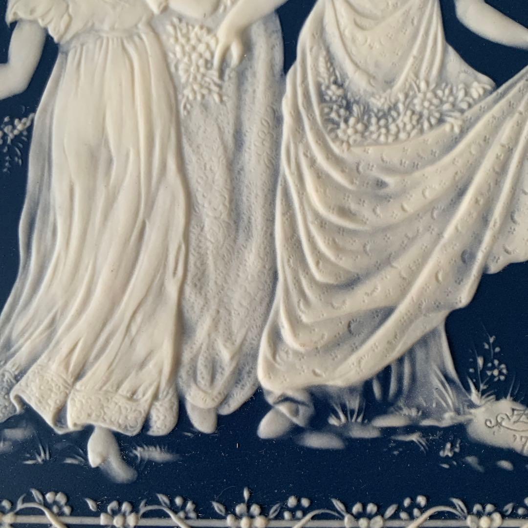 ビンテージ　ビレロイボッホ　ハンドペイント　ハンドメイド　飾り陶板　1978年