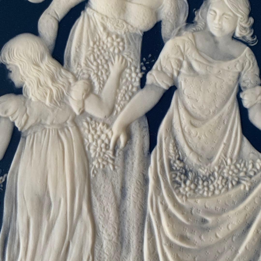 ビンテージ　ビレロイボッホ　ハンドペイント　ハンドメイド　飾り陶板　1978年