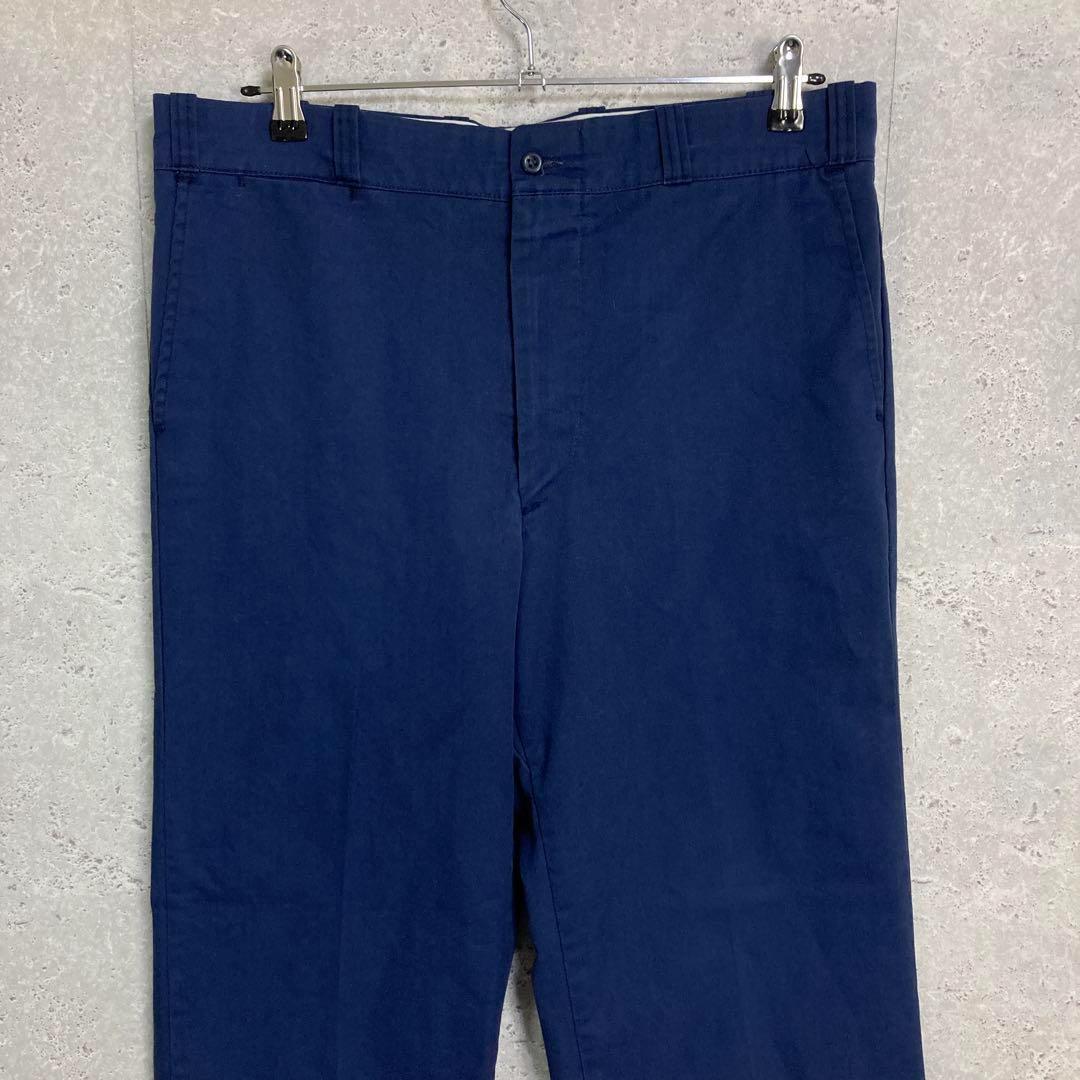 SEARS PERMA PREST 80s ネイビーチノパン ワークW36L32