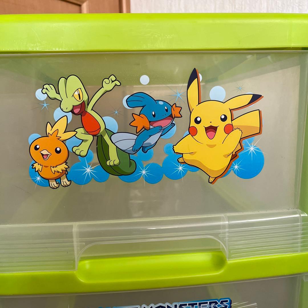 ポケモン 3段収納ケース スライドケース キャスター付 ☆お値下中