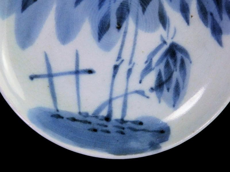古伊万里 染付 竹笹の図 2寸半皿 豆皿 E596AS-CUh - メルカリ