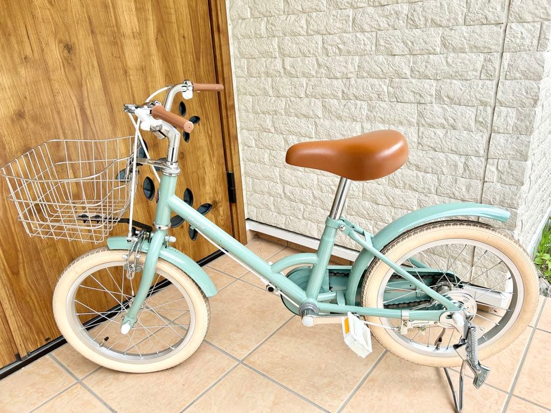 little tokyobike ブルージェイド 前カゴ&補助輪付き