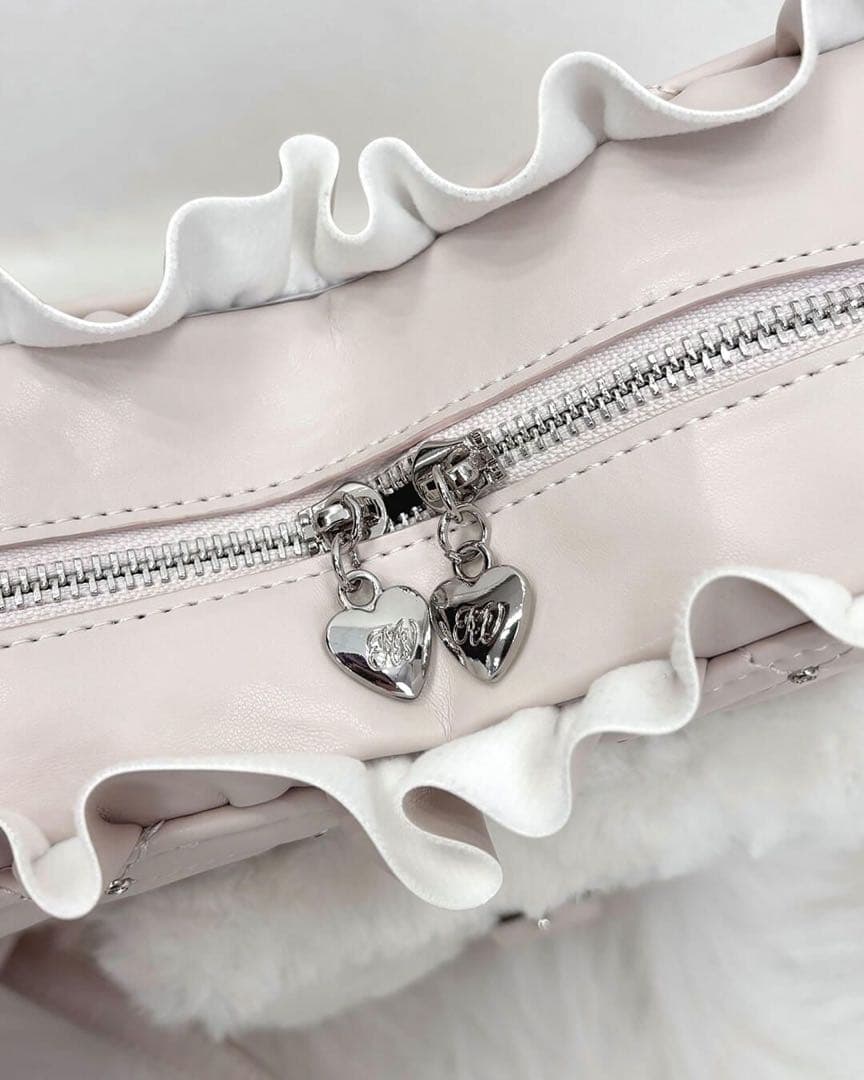 値下げ可Honeymewバッグ新品未使用ミシェルマカロンピンク地雷系フリルハート