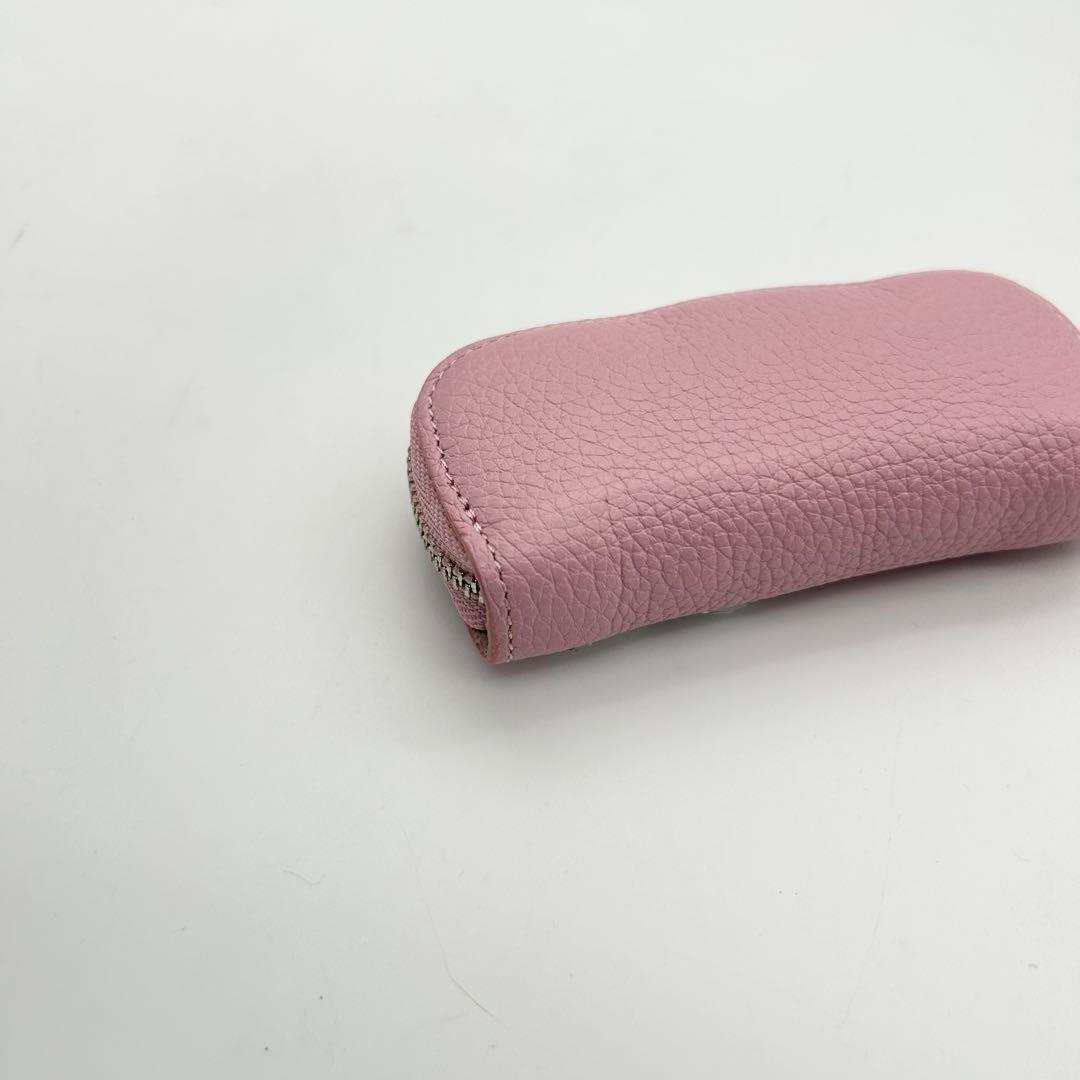 未使用級　A.D.M.J　モーツァルト　ケース　クリスタル　レザー　ピンク