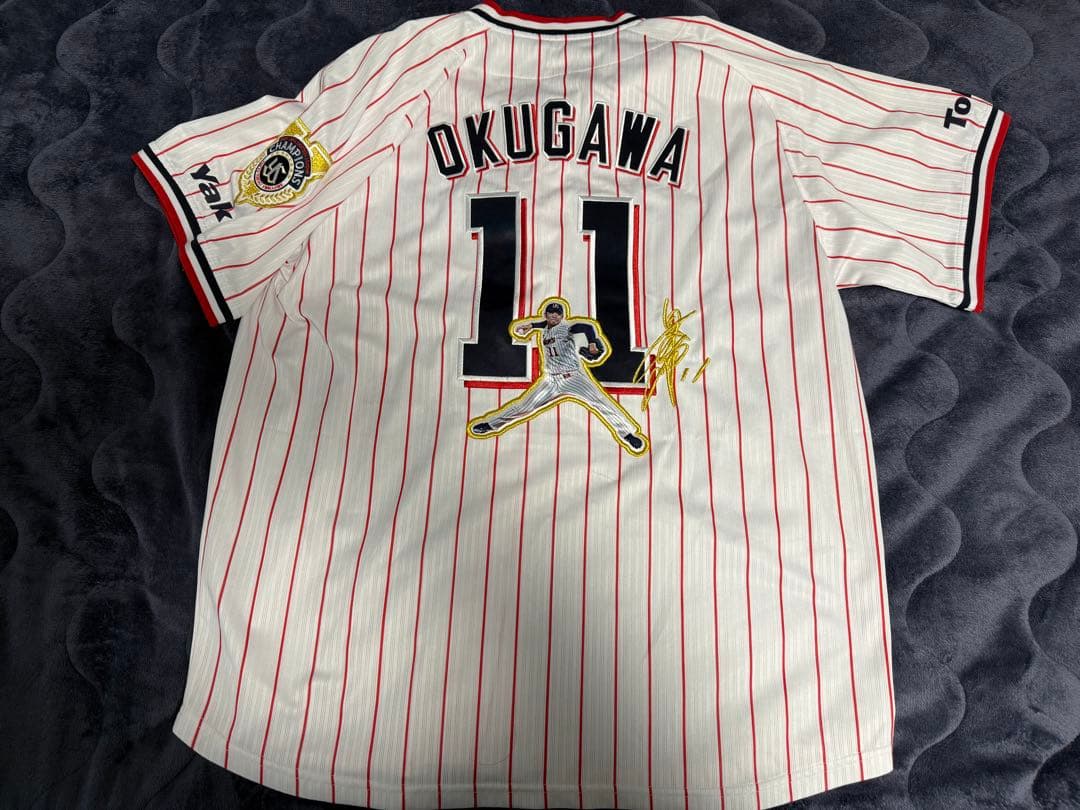 ヤクルトスワローズ 奥川選手 2021年セリーグ優勝記念ユニフォーム L