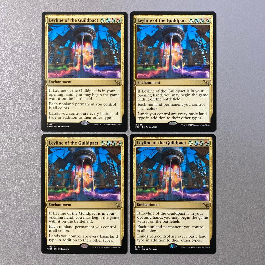 MTG MKM ギルドパクトの力線 英語版 4枚セット - メルカリ