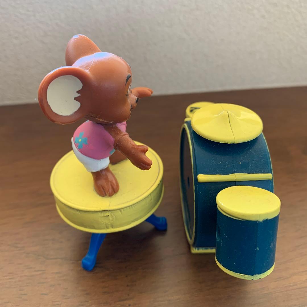 トムとジェリー フィギュアとドラムセット　ビンテージ