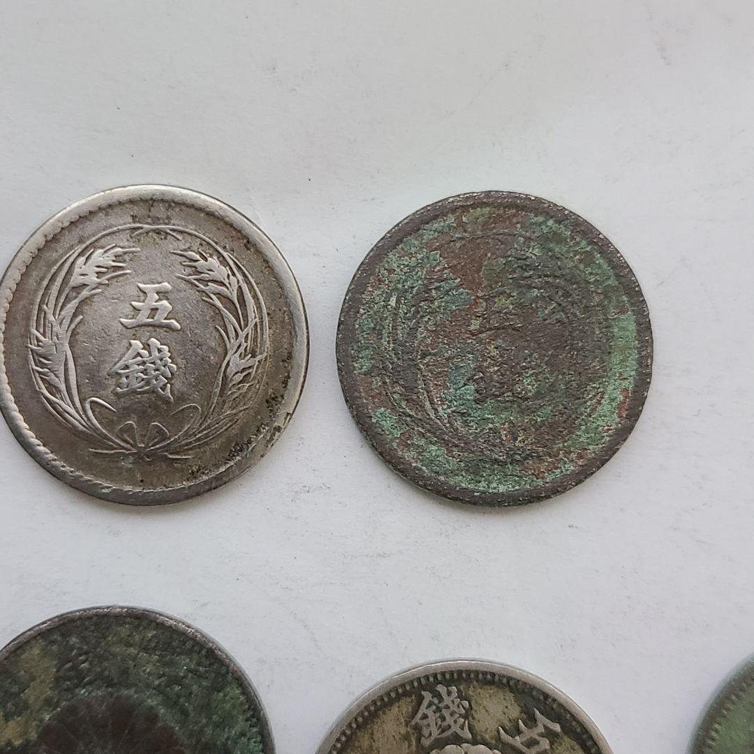 古銭まとめ 菊五銭白銅貨まとめ 稲五銭白銅貨まとめ 48.1グラム - メルカリ
