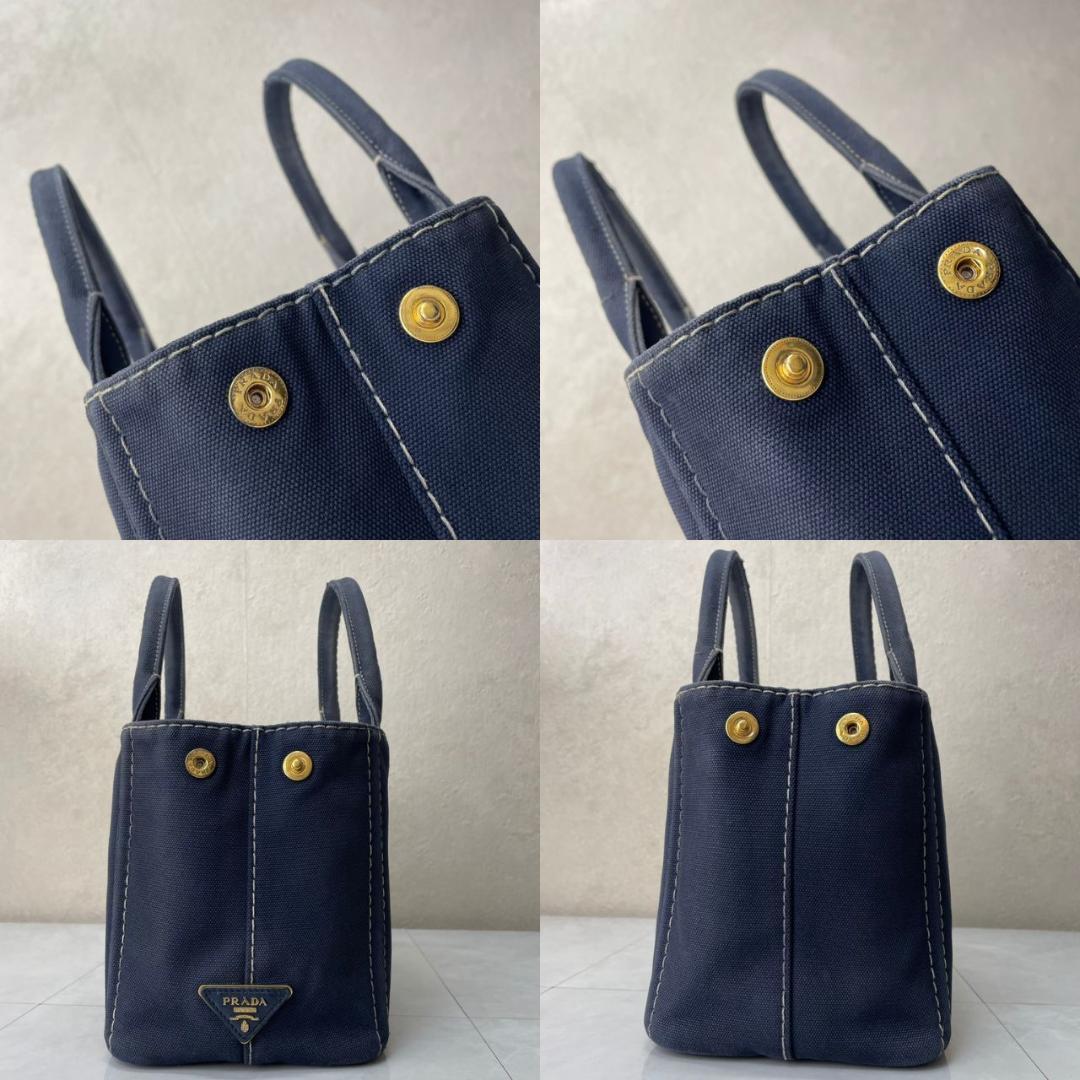 PRADA カナパ プラダ 2way ショルダー ギンガムチェック 1BG439