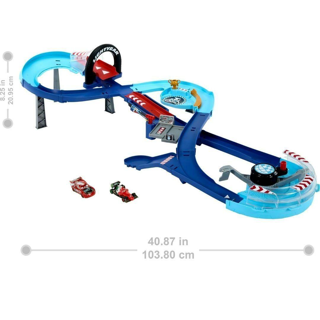 マテル カーズ GRC プレイセット ミニカー2台 マックィーン フランチェスコ