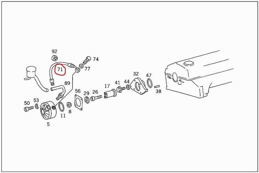 メルセデス・ベンツ 純正 未使用新品 レベライザーホース 1249975682