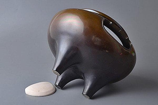 u242 茶道具 釜師 金森紹栄 唐胴朝鮮風炉釜