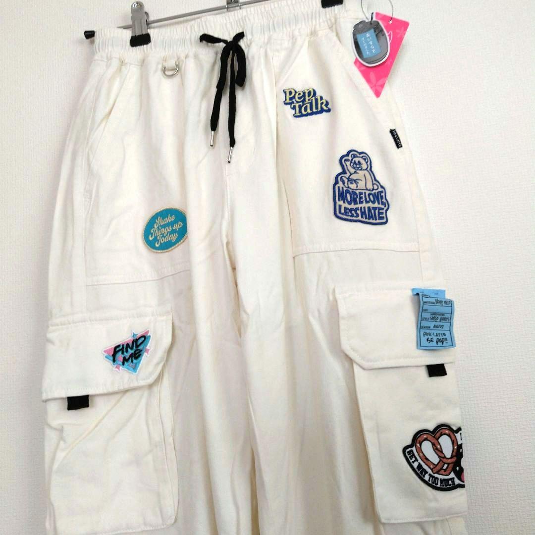 ありなっくま様専用☆新品 ピンクラテ☆接触冷感ワッペンカ－ゴパンツ