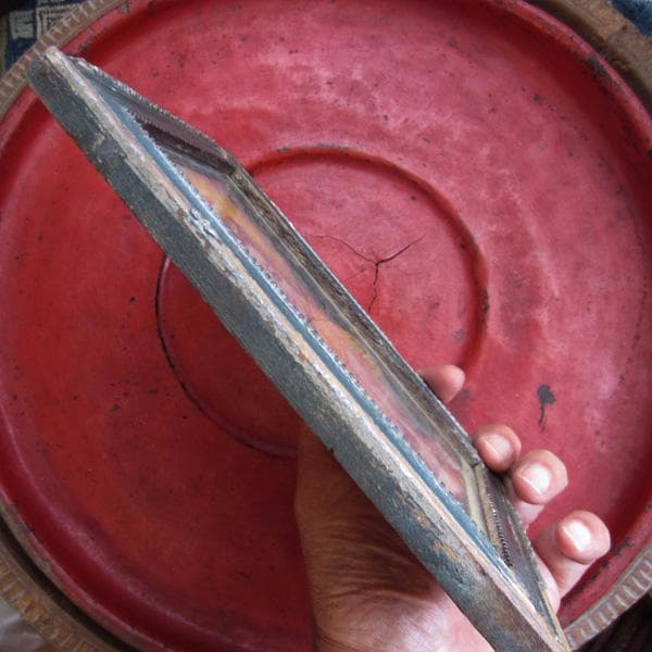 インドの古い宗教絵画 額装 ベビークリシュナ アンティーク