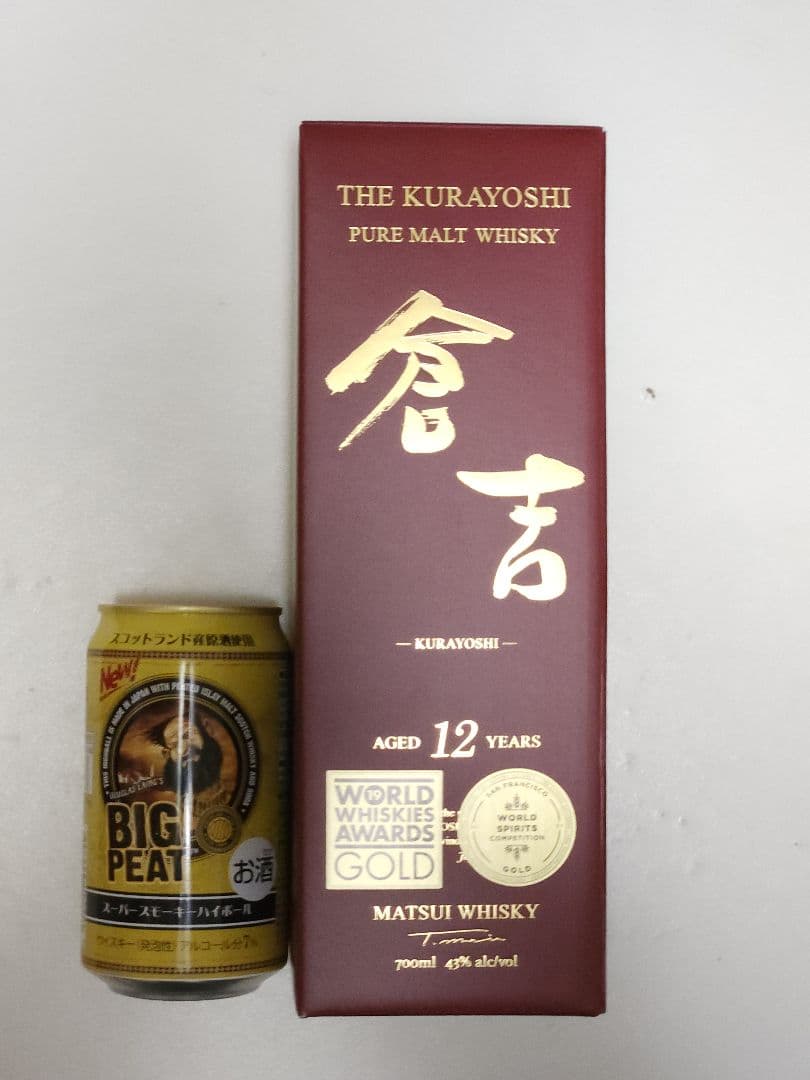 倉吉12年ピュアモルトウイスキー 43% BIGPEATハイボール缶7％ - メルカリ