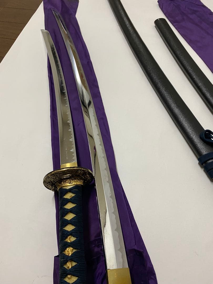 2本セット　古兵器 武具 刀装具 日本刀　模造刀 居合刀 鑑賞用 美術刀　白鞘
