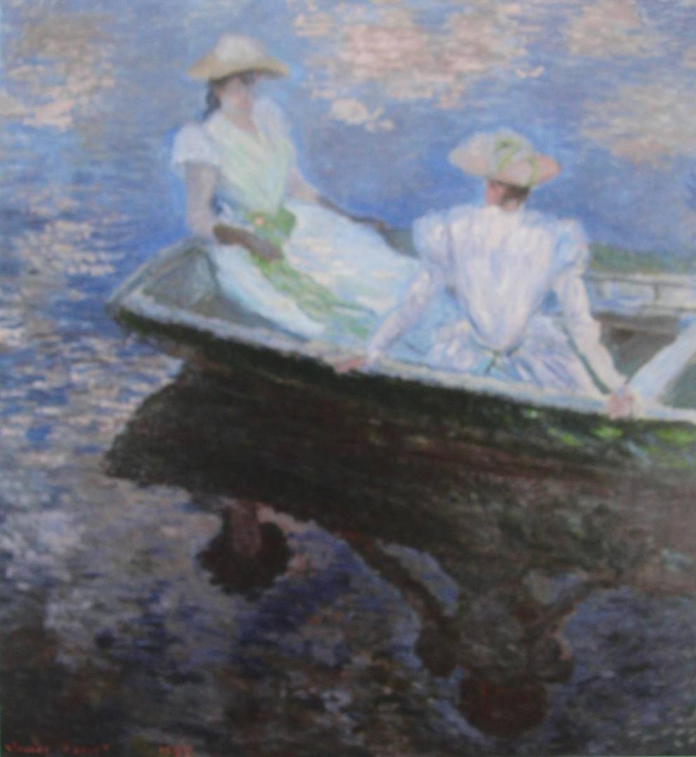 クロード・モネ、「Young Women in Boat」、厳選
