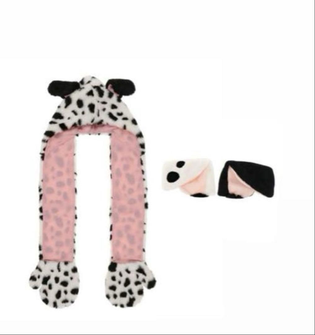 101匹わんちゃん マフラーファンキャップ ＆パッチンピンセット