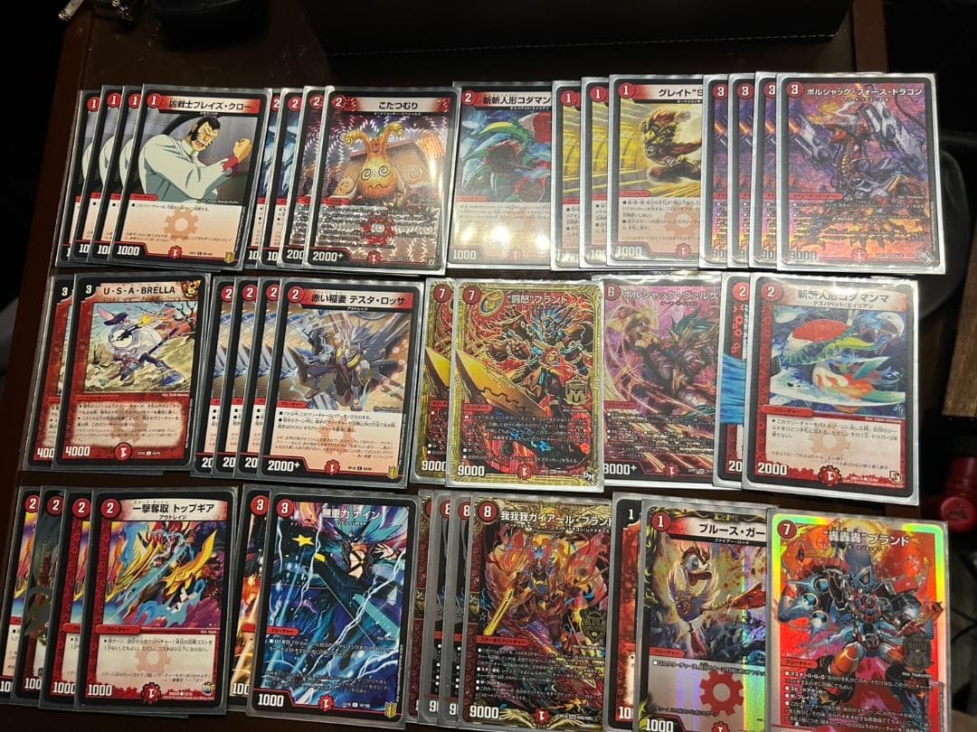 デュエルマスターズ 引退品　デッキ５個セット　シングルカード多数
