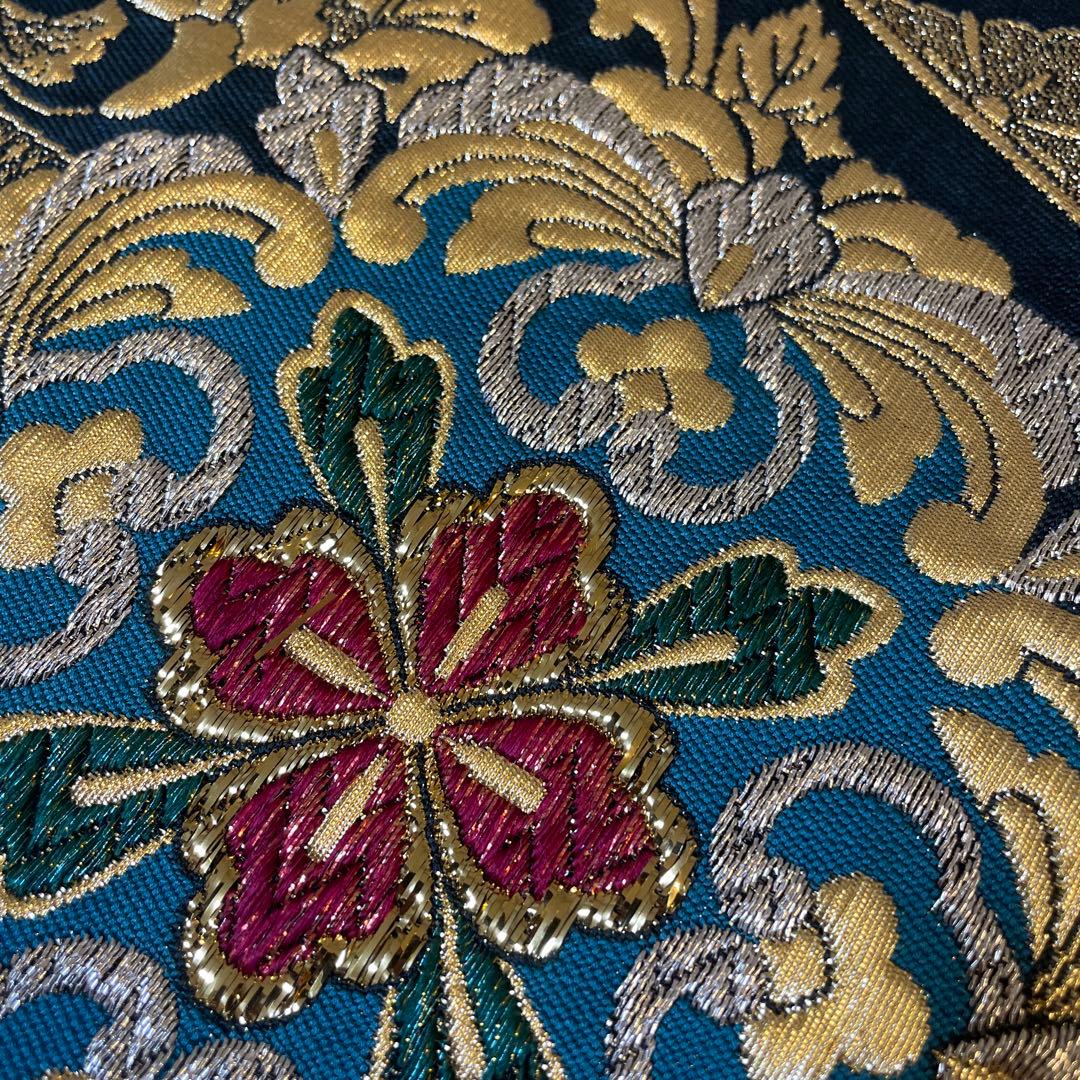 豪華！袋帯 正絹 ゴールド刺繍 リバーシブル