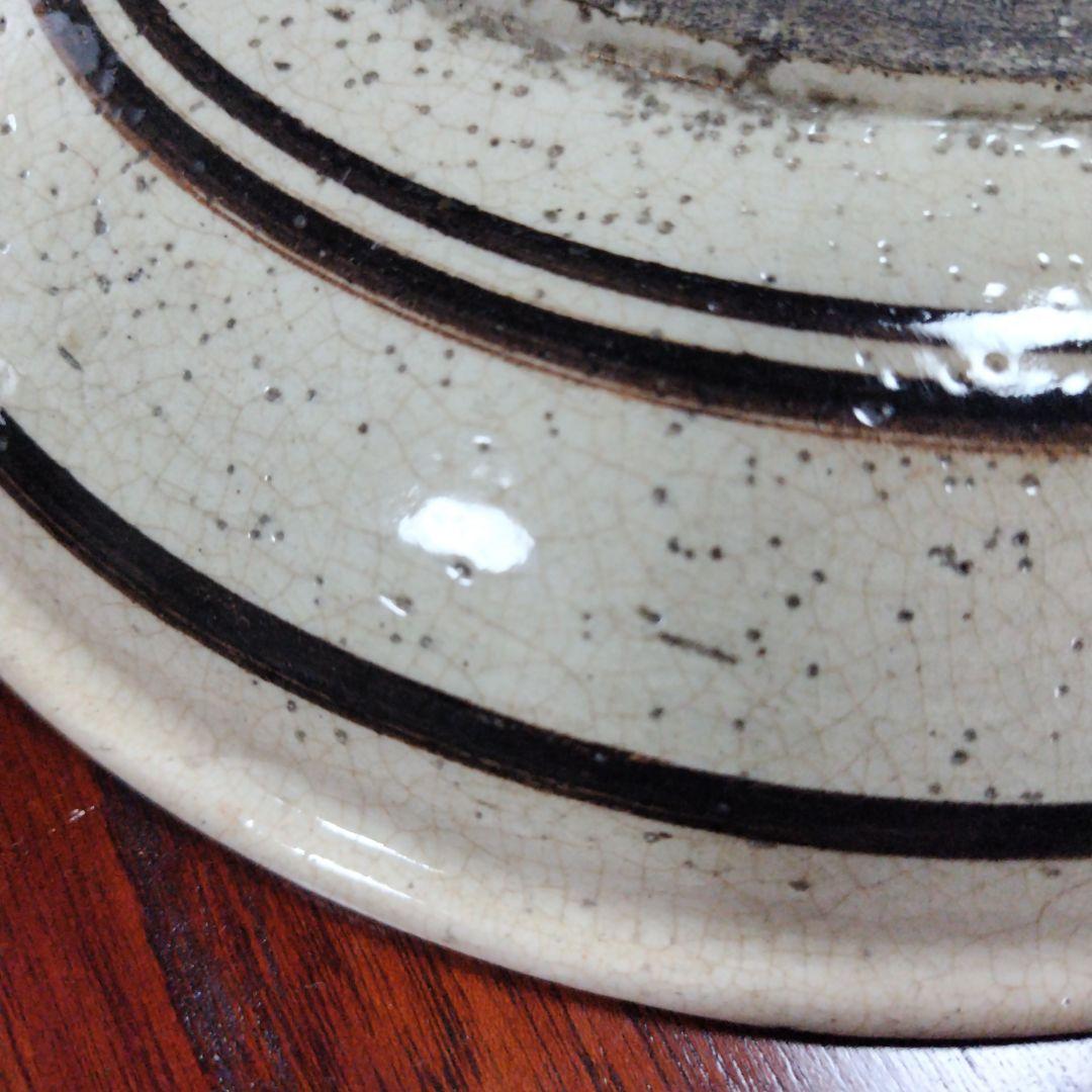 装飾陶器皿 桃山時代～江戸時代 唐津 古志野 絵志野 鳥絵 皿 瀬戸