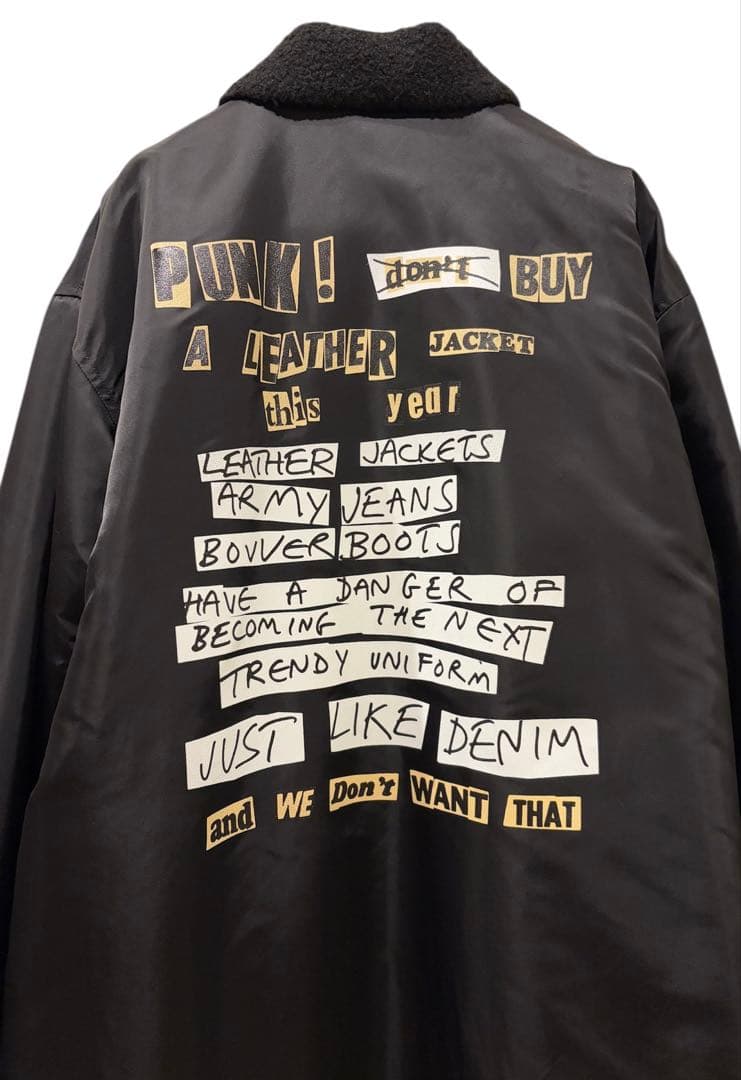 美品　kidill × Jamie Reid NYLON BOA COAT