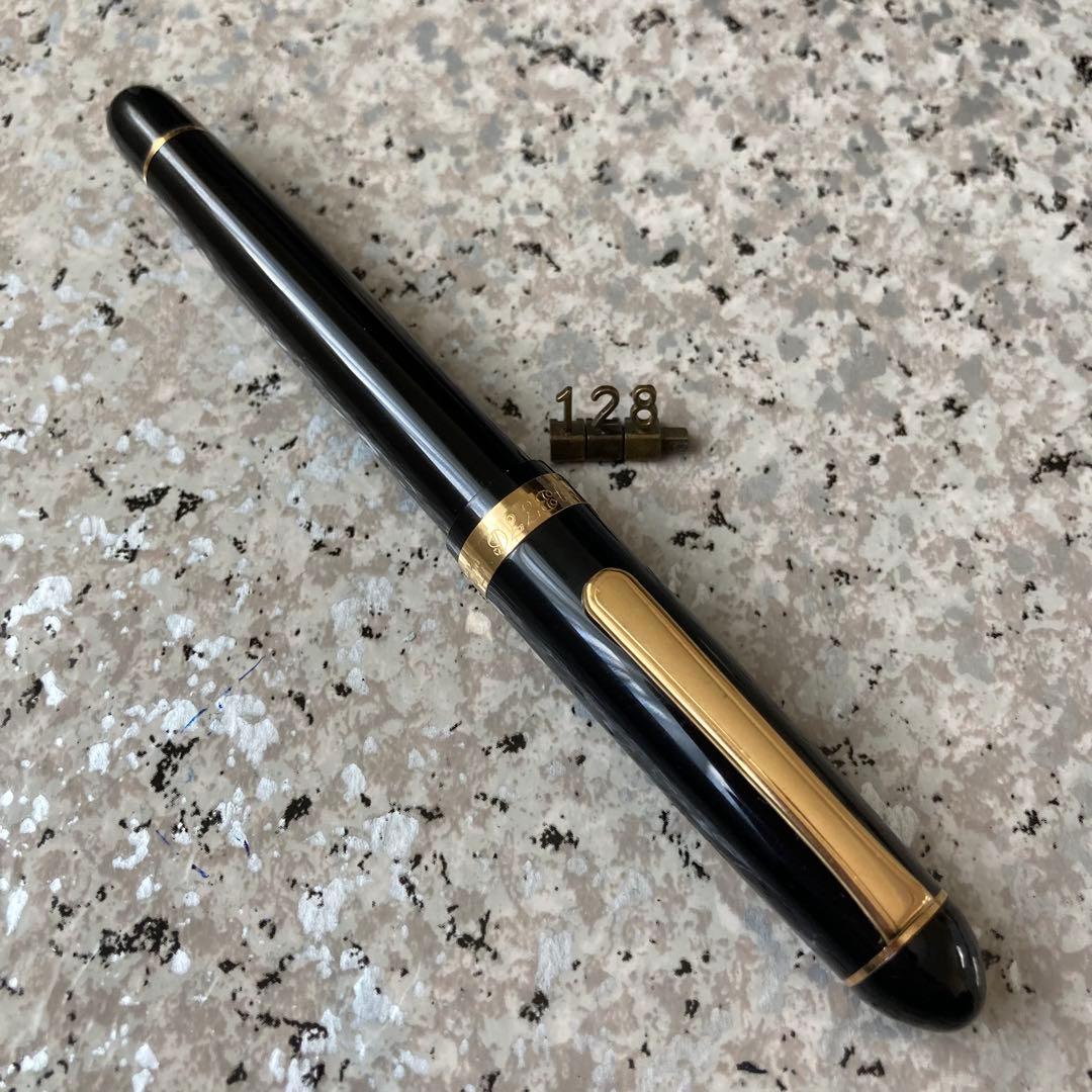 128 オーバーホール済み 万年筆 PLATINUMプラチナ 3776 14k - メルカリ