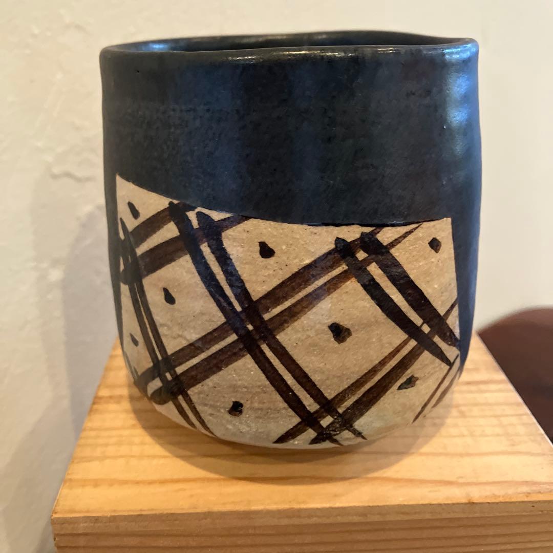 愛知瀬戸焼 水野寿山作 黒織部茶碗 抹茶碗 茶道 - メルカリ