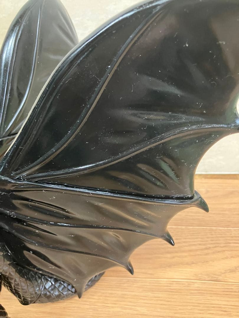 訳あり品　マルサンソフビ　キングギドラ　ブラックオブジェ