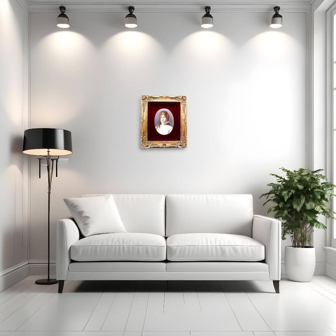 希少・KPMベルリン 】ルイーゼ王妃 陶板画／額装 アンティーク 投資アート