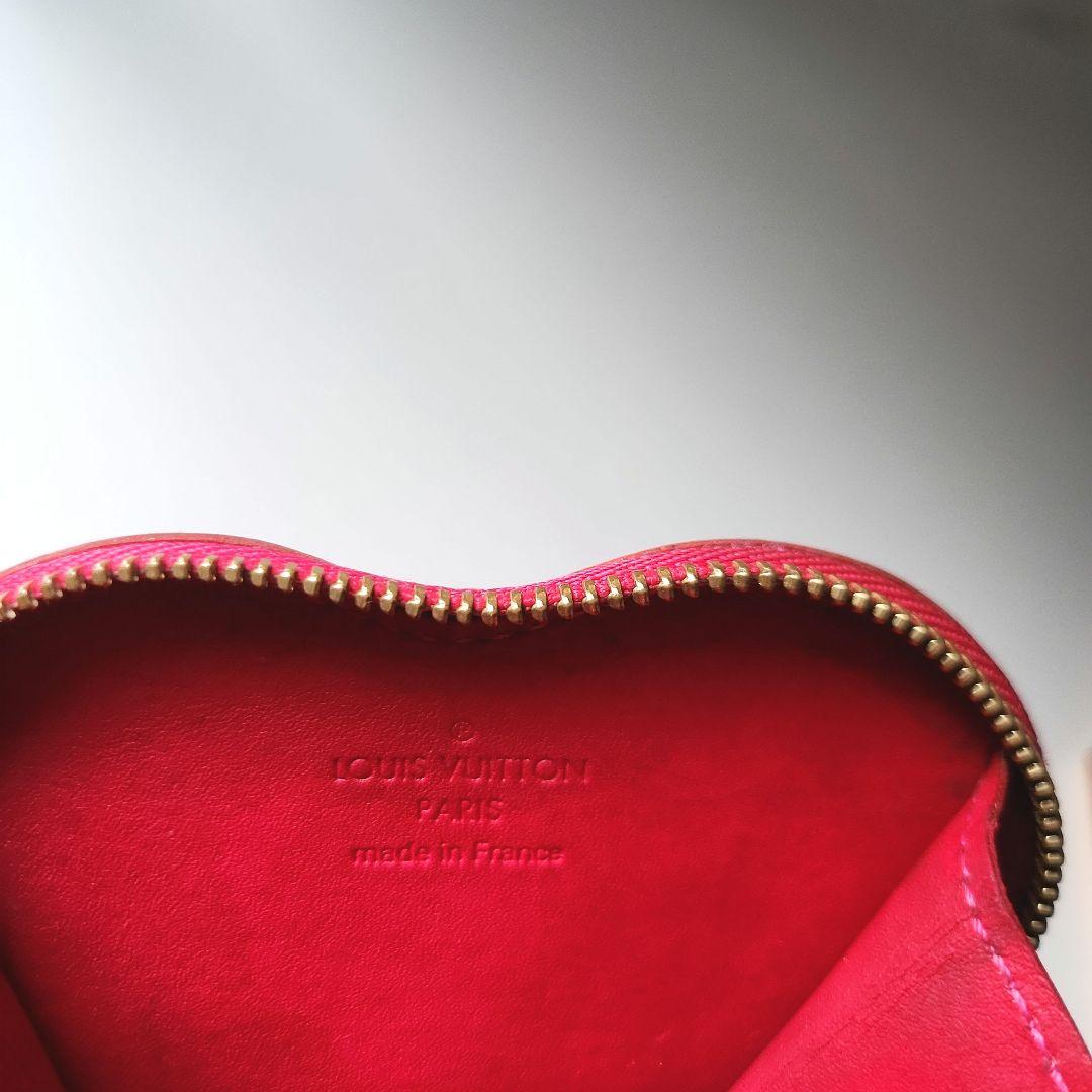 ルイヴィトン モノグラム ヴェルニ ポルトモネクール　ハート ケース