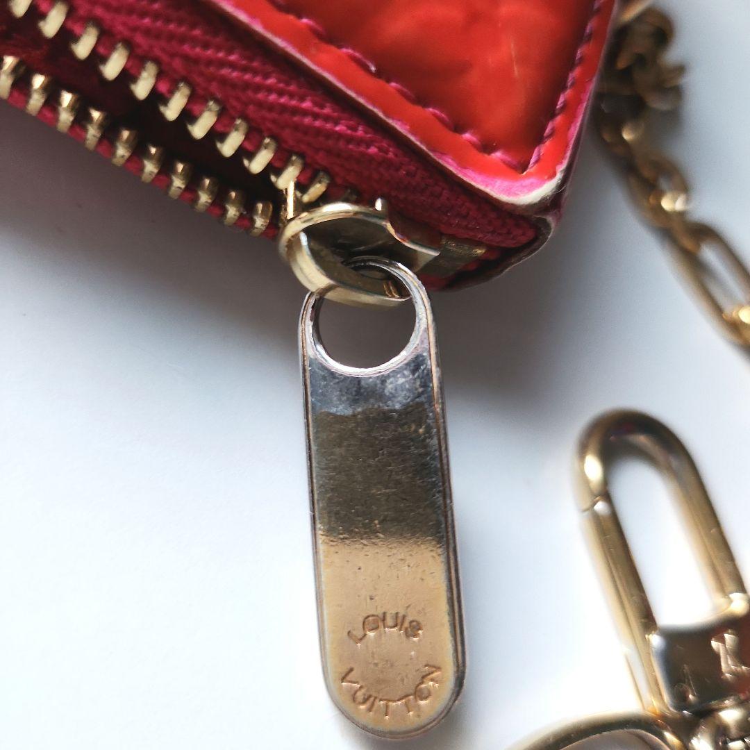 ルイヴィトン モノグラム ヴェルニ ポルトモネクール　ハート ケース