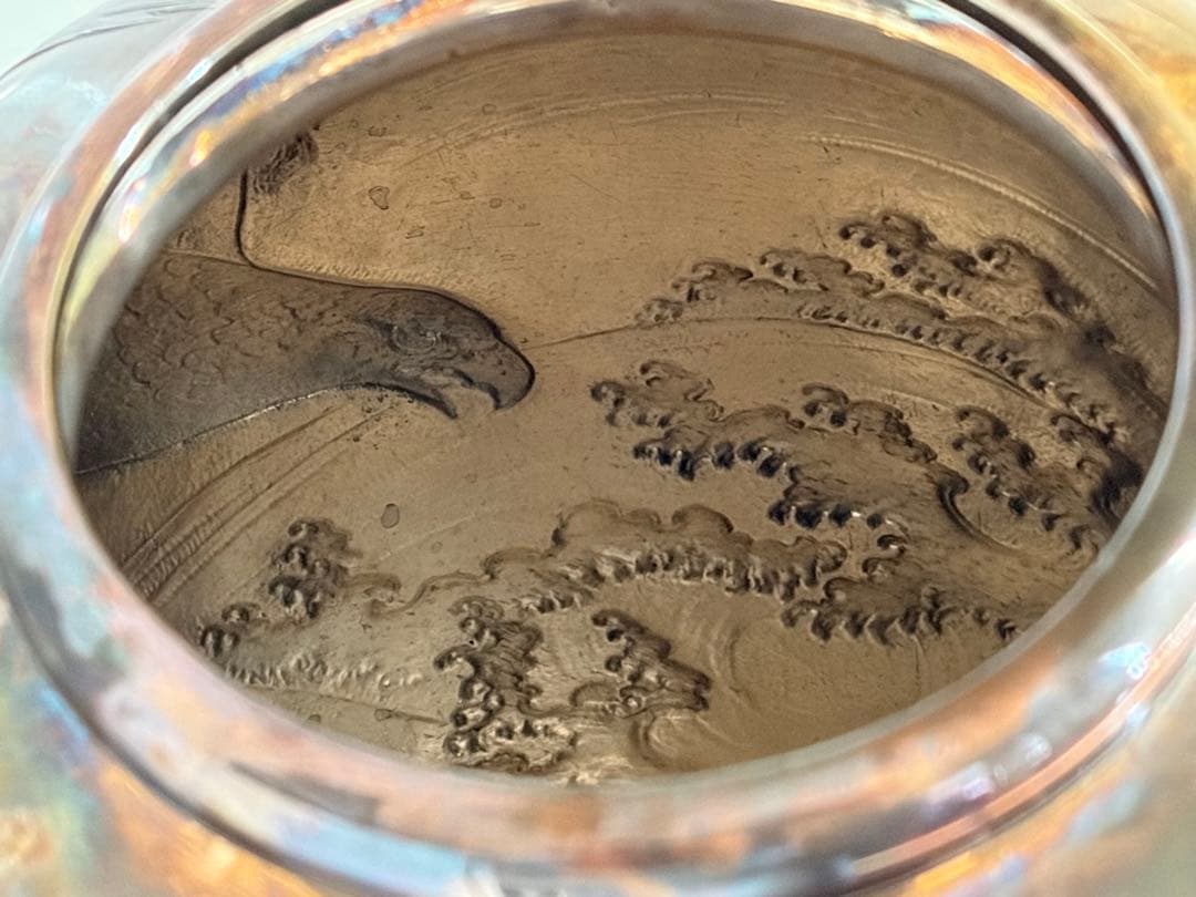 銀花瓶 純銀刻 三越刻 政 未使用