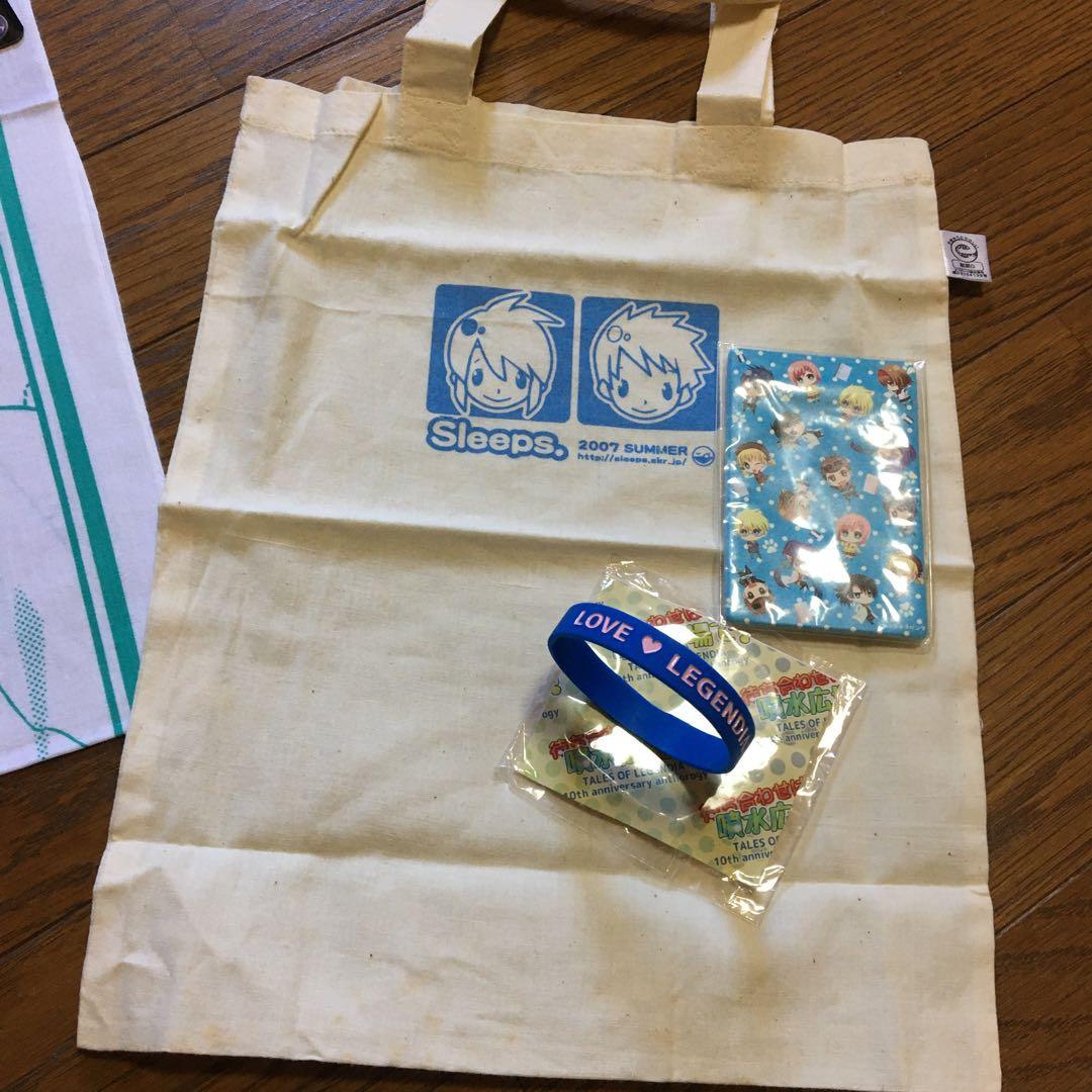 送料込み　テイルズ　うちわ　カード　缶バッジ　タオル　マスコット　グッズ　セット