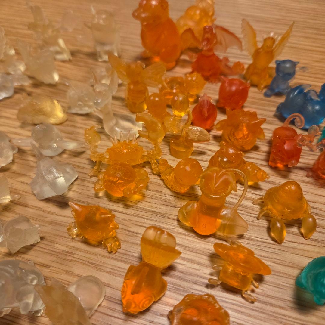 ポケモン クリアフィギュア 約70匹 塩ビ 消しゴム T116963015 - ゲーム