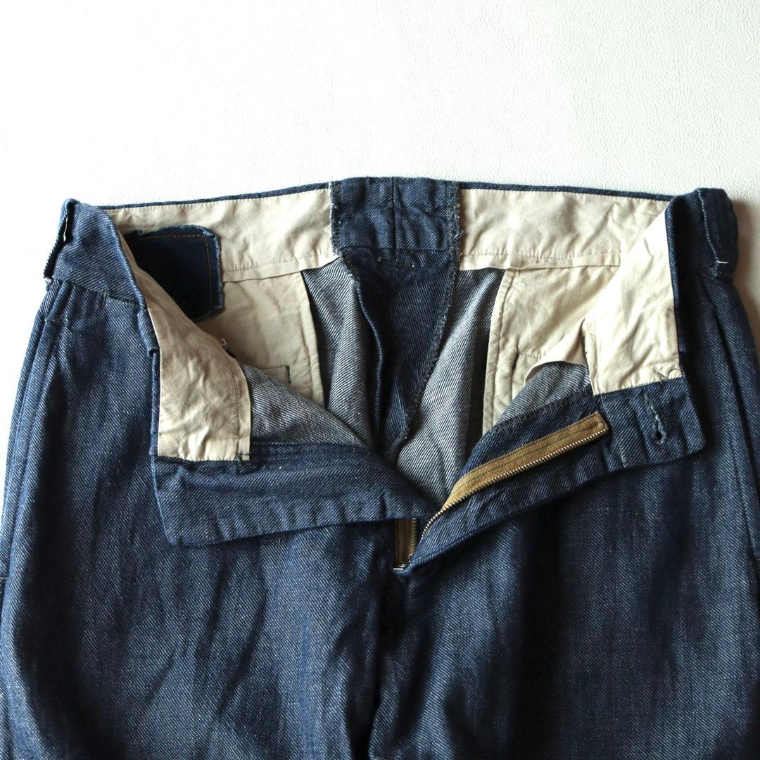 5205 専用商品【美品】45Rサルエルリネン 綿麻ざっくりデニムのポッポパンツ