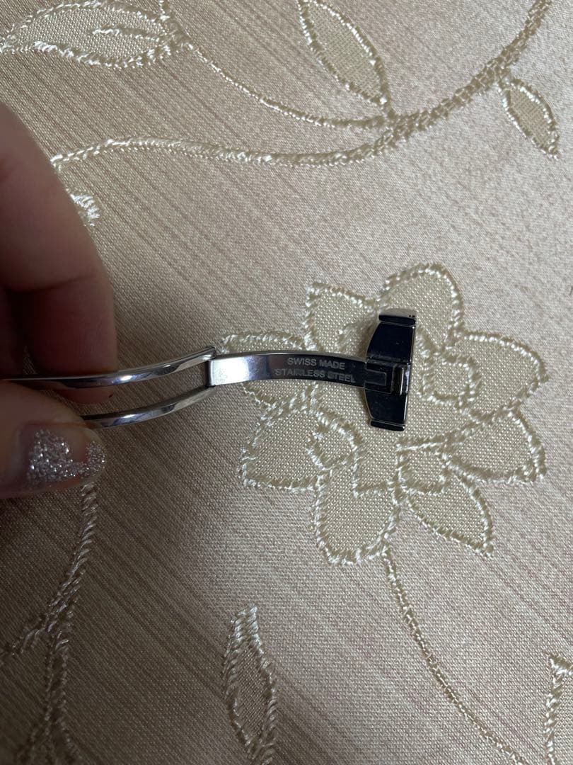 Tiffany & Co. アナログ腕時計 ブラックレザー