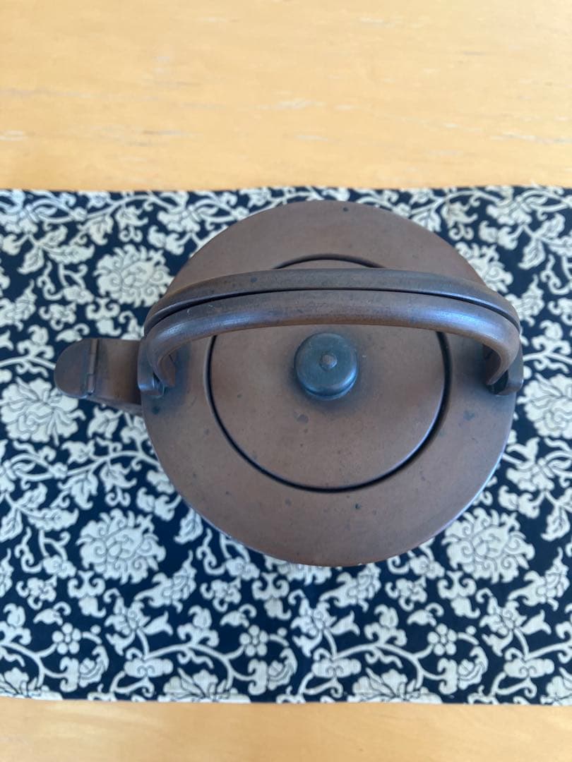 アンティーク・骨董品] 鋳鉄製 薬缶 ダークブラウン