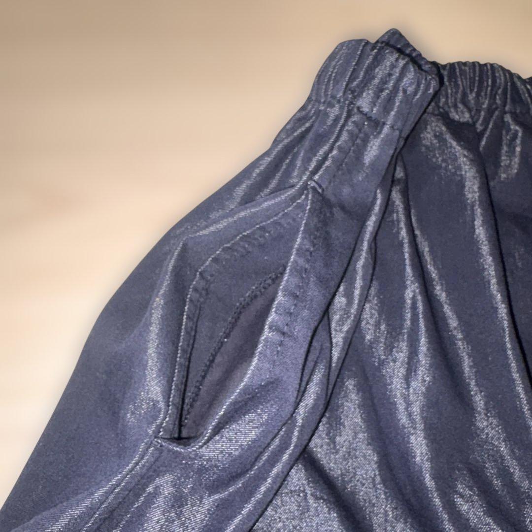 トリココムデギャルソン　ネイビーデニムサルエルパンツ