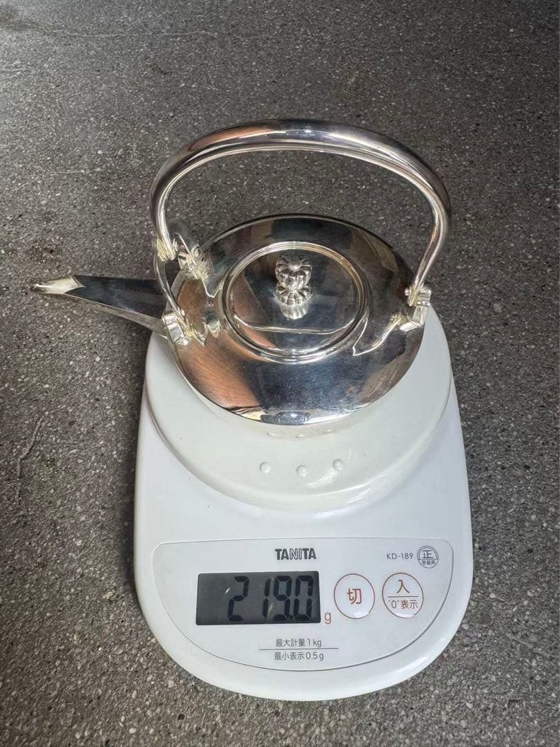 2043 銀製　急須 ティーポット 茶道具 茶器　美品