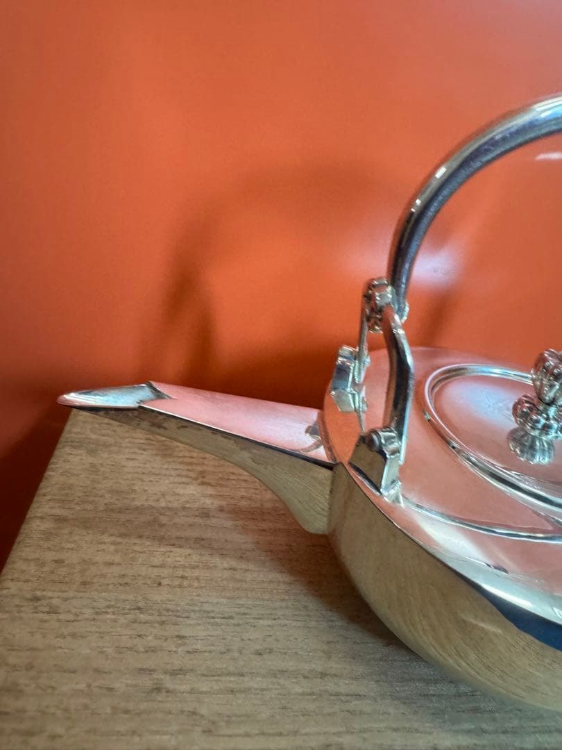 2043 銀製　急須 ティーポット 茶道具 茶器　美品