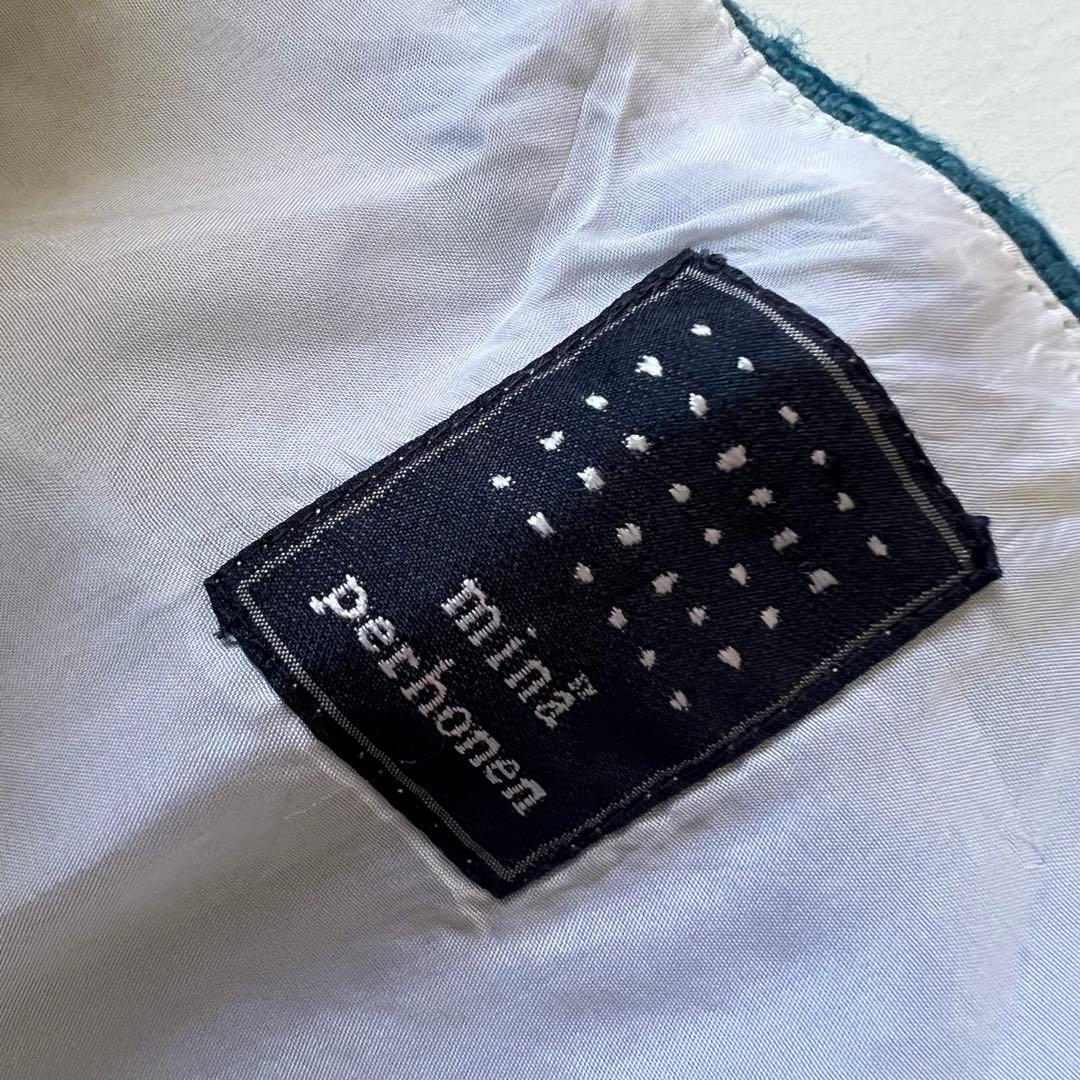 mina perhonen ミナペルホネン　moon flower スカート　青