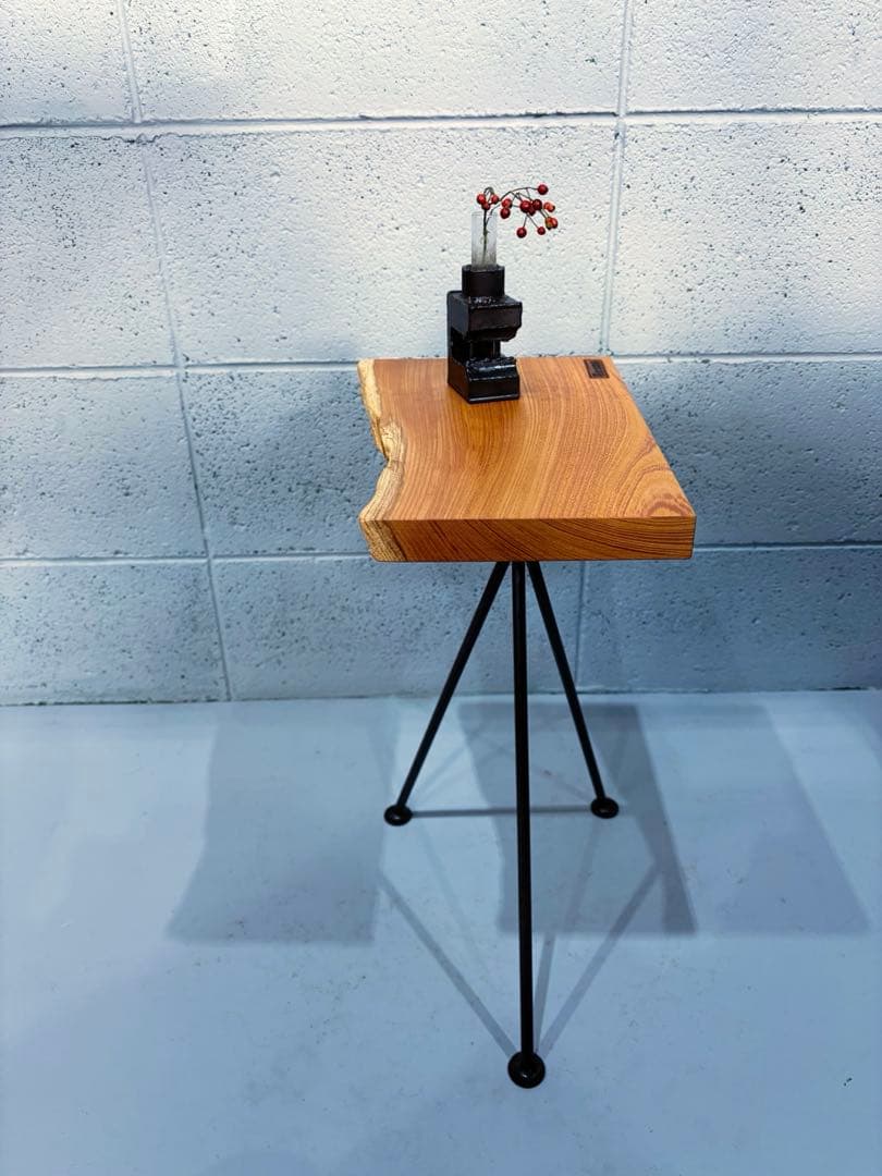 欅材サイドテーブル コーヒーテーブル ナイトテーブル 観葉植物置き台