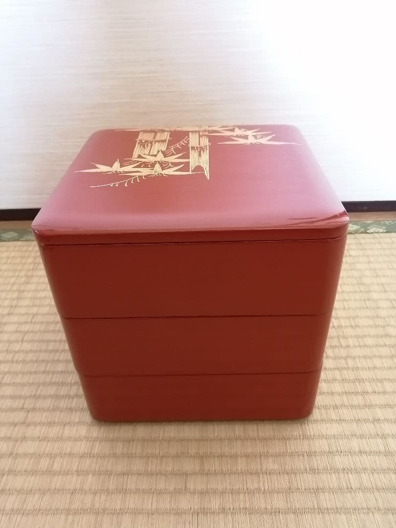 【輪島塗】本日限定　3段　重箱　漆　天然木