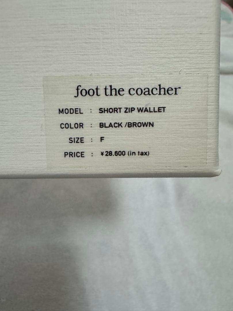 フットザコーチャー　ショートジップウォレット